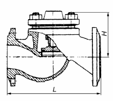 Клапан обратный подъемный 16кч9п