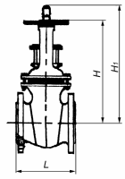 Задвижка клиновая с выдвижным шпинделем с латунным или чугунным уплотнением 31ч17бр