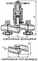 Клапан запорный проходной 