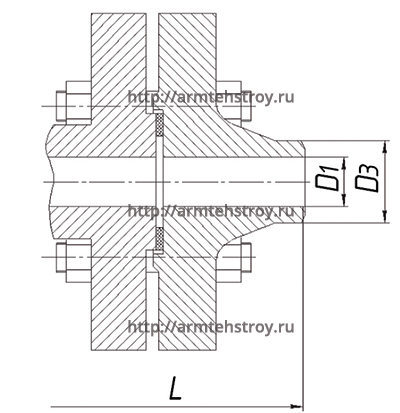 Рис.8 Клапан запорный АТС-К-М (тип 15с68нж, 15лс68нж, 15нж68нж)